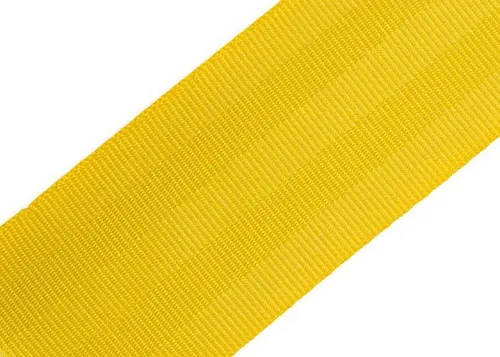 47mm 5-Twill Polyester Safety Seat Belt Webbing – Yellow